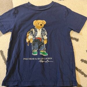 Polo by Ralph Lauren Kids Navy Polo Bear Tee